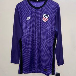 Nike USMNT USA Soccer Team Issue Goalkeeper Jersey Purple Men CD8164-545 NEW